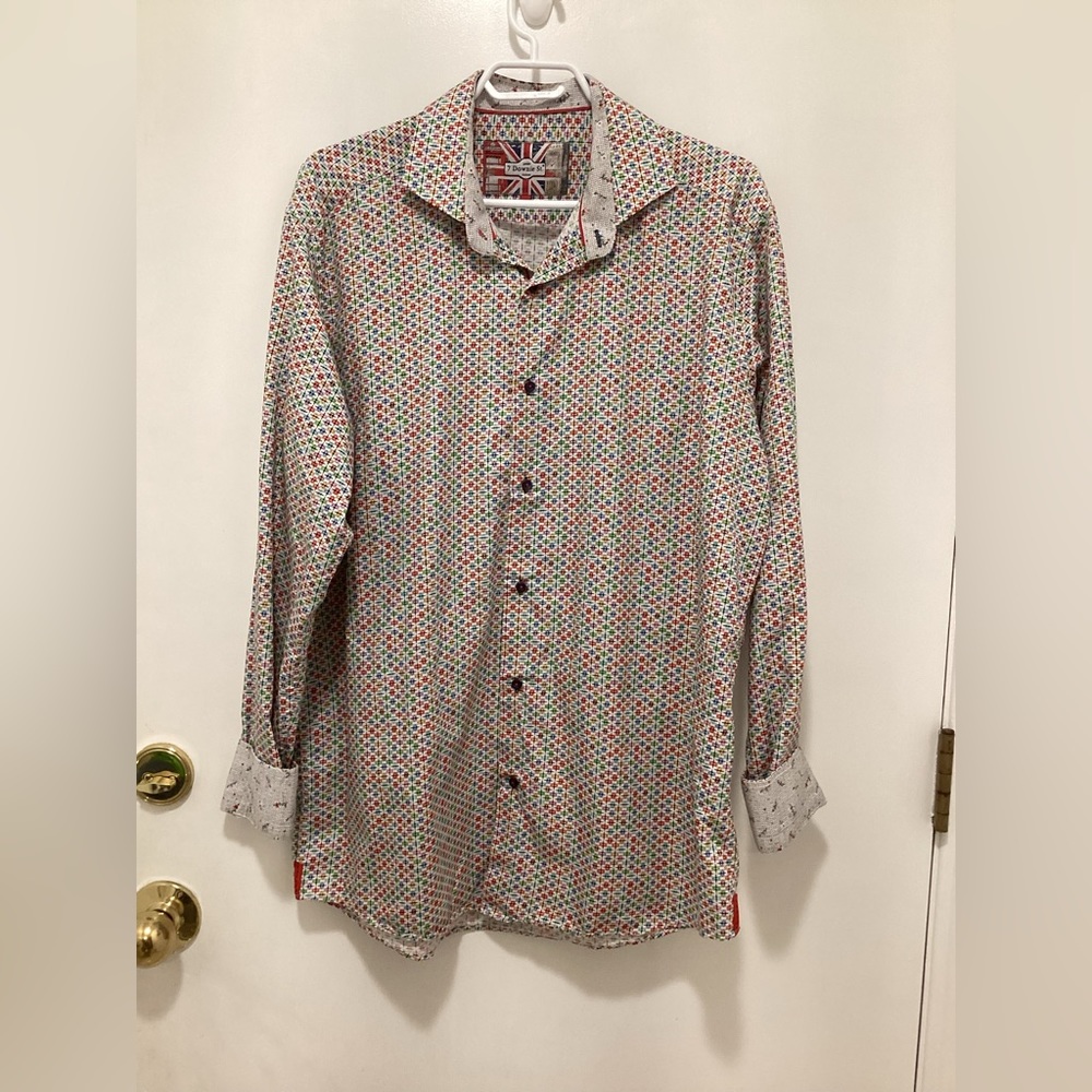 EUC 7 Downie St flip cuff shirt.size 6